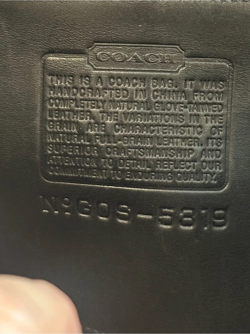 Vintage COACH 5319 Messenger Bag Black Leather Briefcase